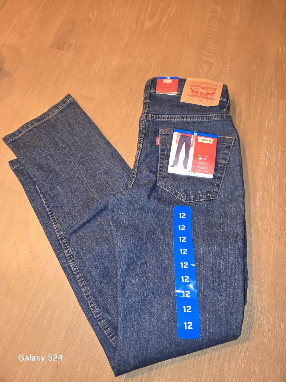 Levi's Boys 511 Slim Flex Stretch Jeans Sz 12 New